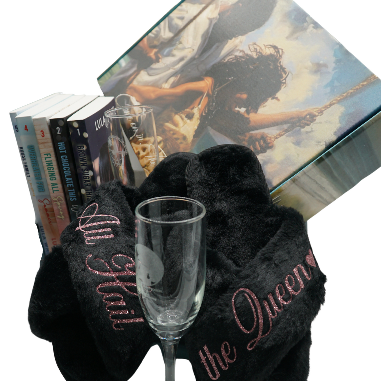 Luxe & Lit Sag Harbor Black Romances Book Box- XL SLIPPER - SHIPPING INCLUDED